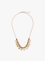 Collar Con Cuentas Y Medallas multicolor
