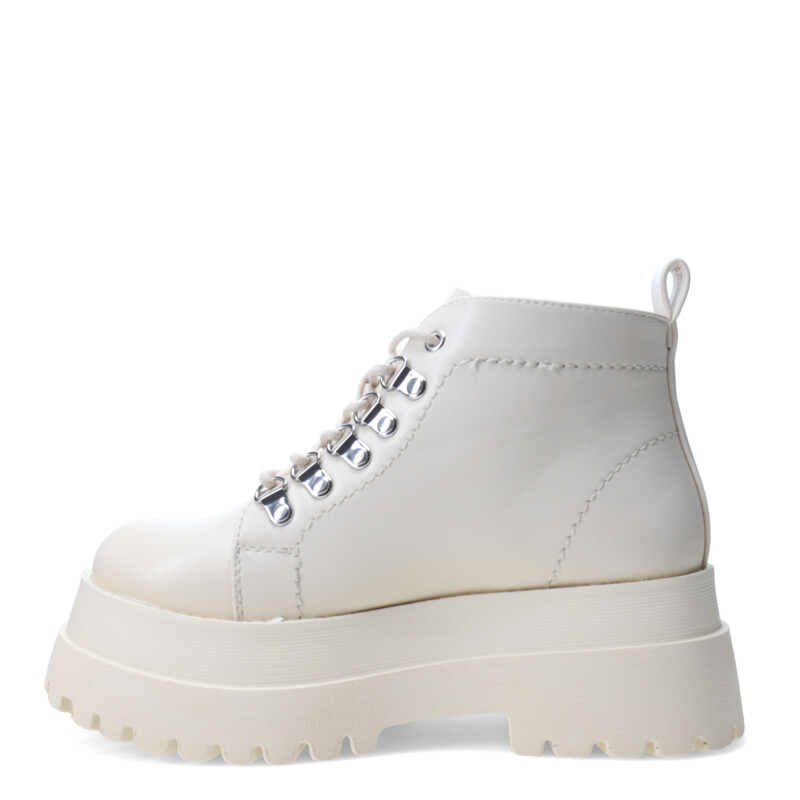 Bota de Mujer Miss Carol GALILEA acordonada con plataforma Blanco Hueso