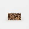 Billetera Chicago En Cuero Animal Print Negro