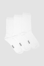 Pack de tres medias lisas. de algodón. en varios colores sur Variante 39