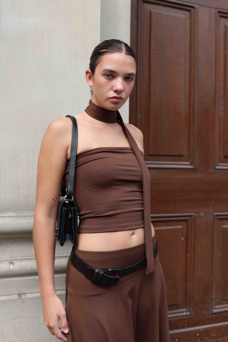 TOP EVA MARRON