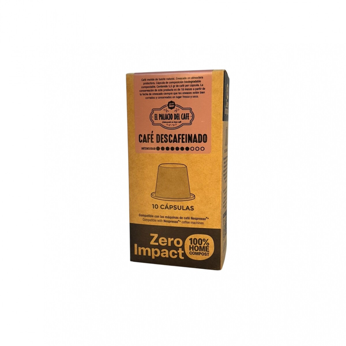 CÁPSULAS CAFÉ DESCAFEINADO ZERO IMPACT X 10 U 