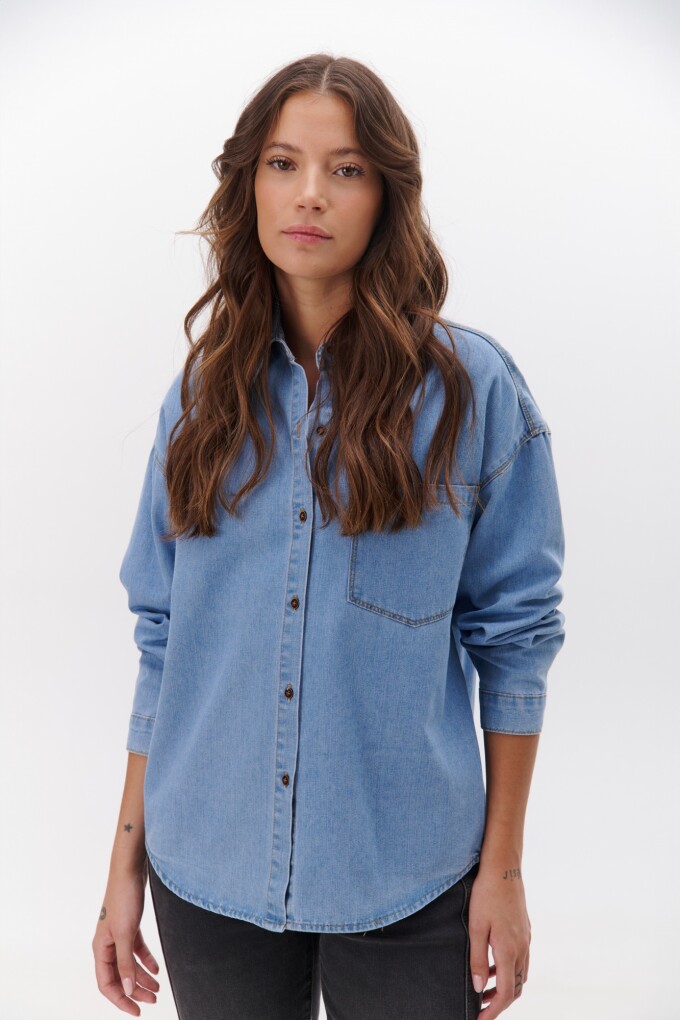 CAMISA JEAN AZUL