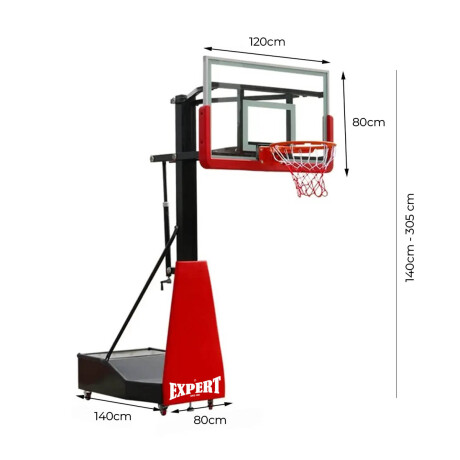 Tablero Basket Pro C/BASE 3.05m Regulable Portátil Tablero Basket Pro C/BASE 3.05m Regulable Portátil