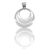 Dije Círculos Alianzas Rusas-Plata 925-Sin Piedra-CP4428 sinpiedra