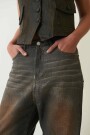 Jean Baggy Suelo Gris