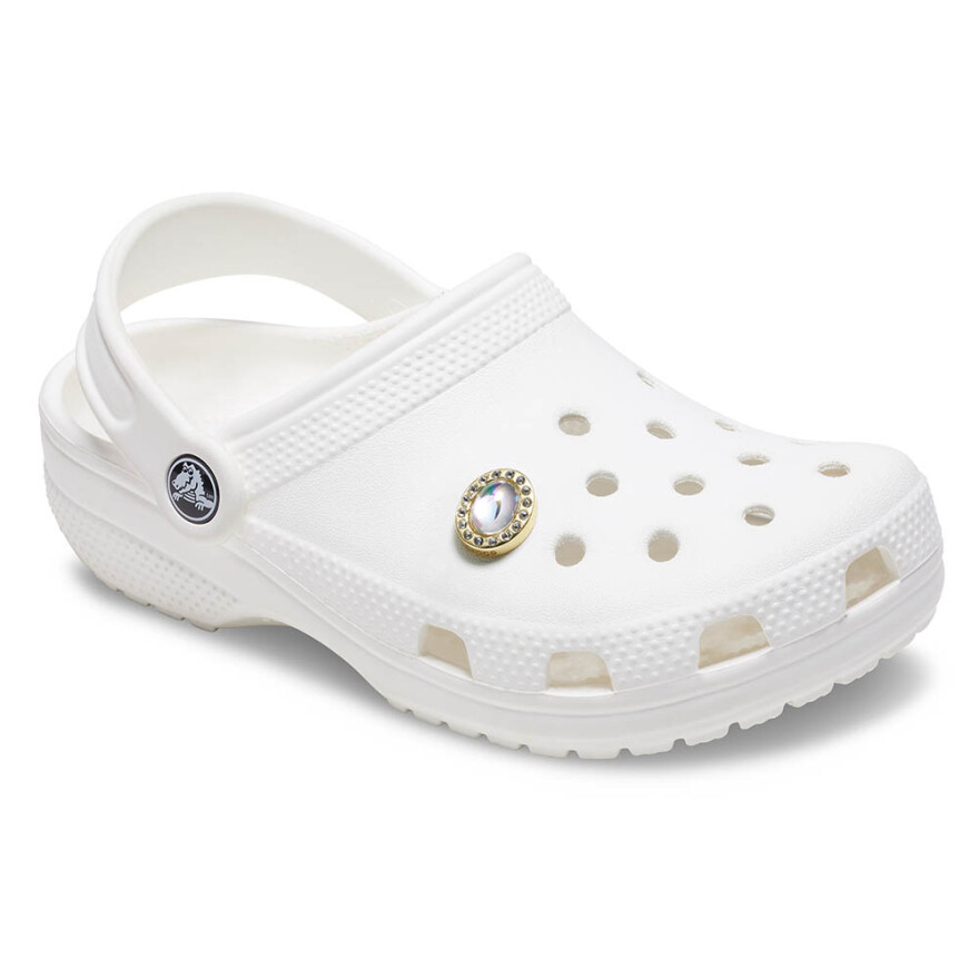 Tiny White Circle Gem Multicolor