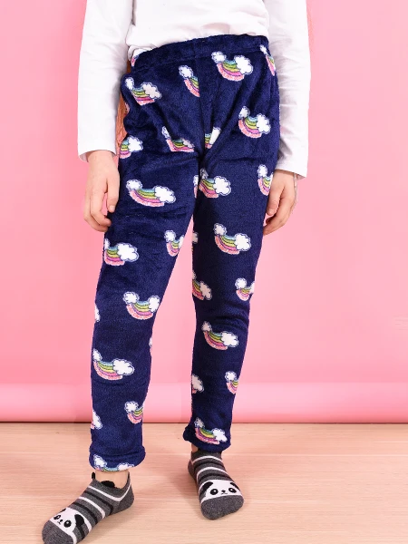 PANTALON PIJAMA ARCOIRIS AZUL OSCURO