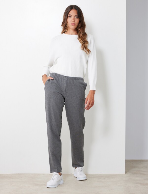 Pantalon Yoga Algodon GRIS