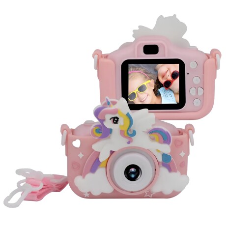 Cámara De Fotos Infantil Unicornio Rosado
