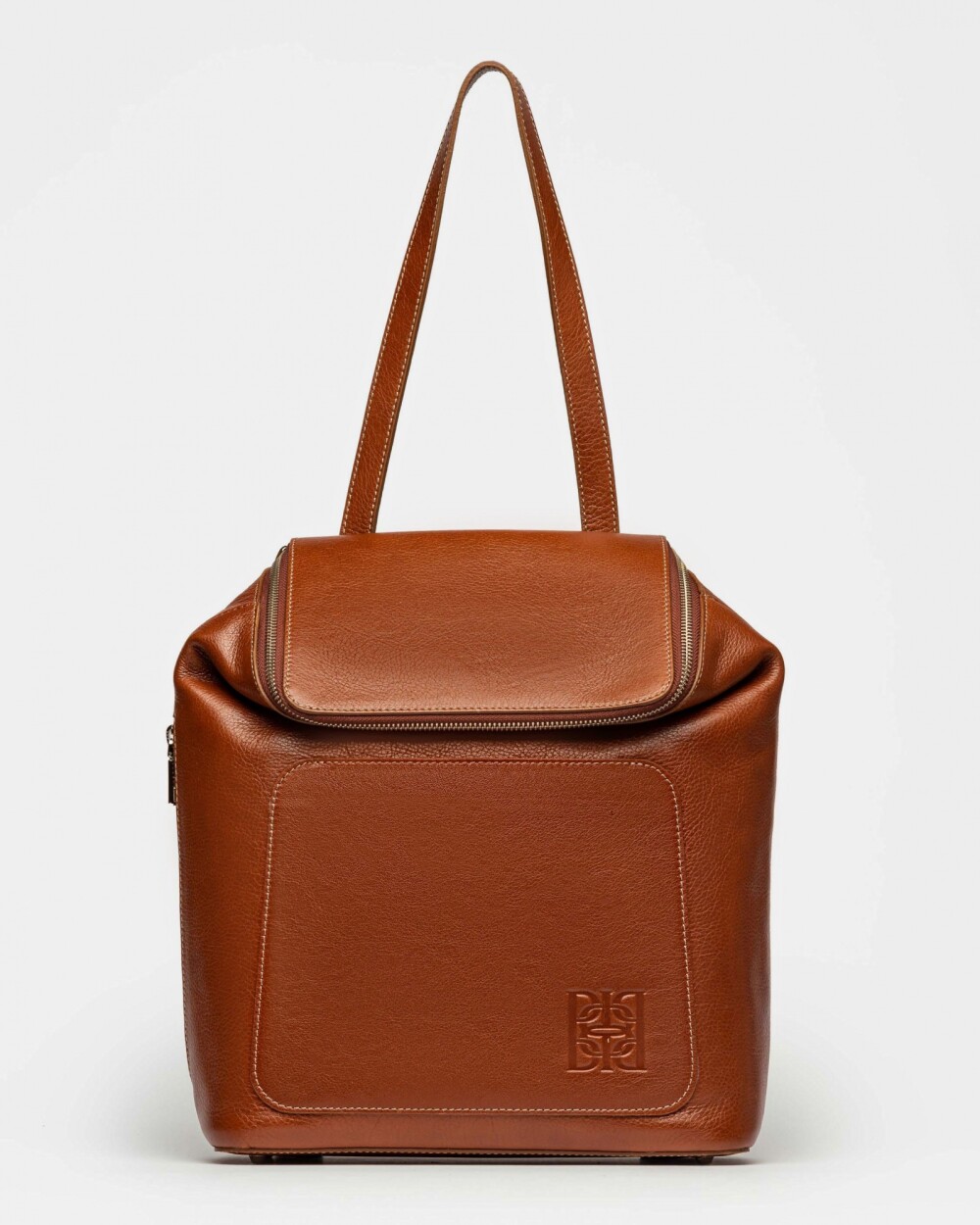 Mochila Mashenka en cuero vegetal liso Cuoio