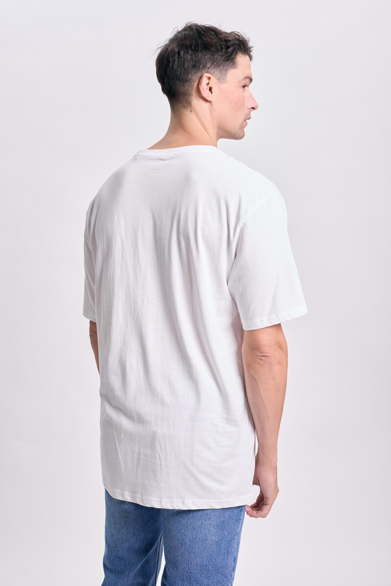 Remera oversize New York Blanco