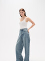 Pantalon Opalan Azul Grisaceo