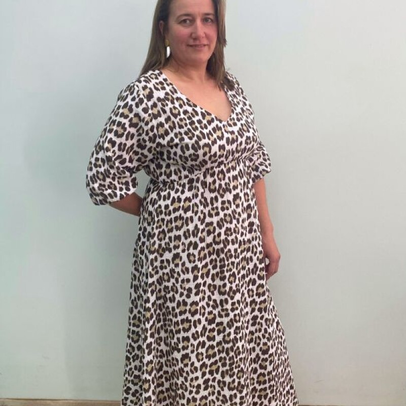 Vestido Animal Print Italia Animal Print