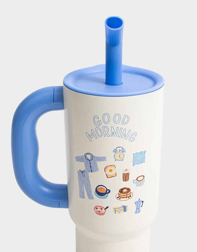 Artículos cocina Vaso Térmico Good Morning - Blanco Crudo
