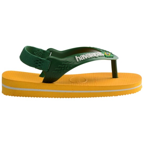 Ojotas Havaianas Baby Brasil Logo Amarillo