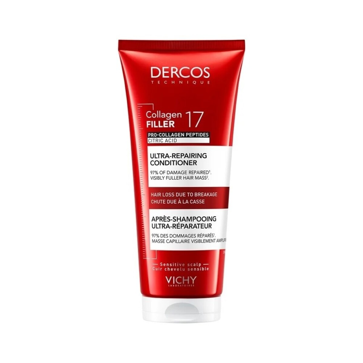 Acondicionador Dercos Reparador Collagen 17 200 ml - Vichy 