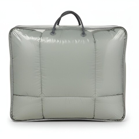 Acolchado 2 Plazas Doble Faz Microfibra Térmico 195 x 230cm - Gris Liso Acolchado 2 Plazas Doble Faz Microfibra Térmico 195 x 230cm - Gris Liso