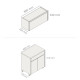 JUEGO MODULAR PARA COCINA INCLUYE AEREO Y BAJO MESADA GAMAS DE BEIGE