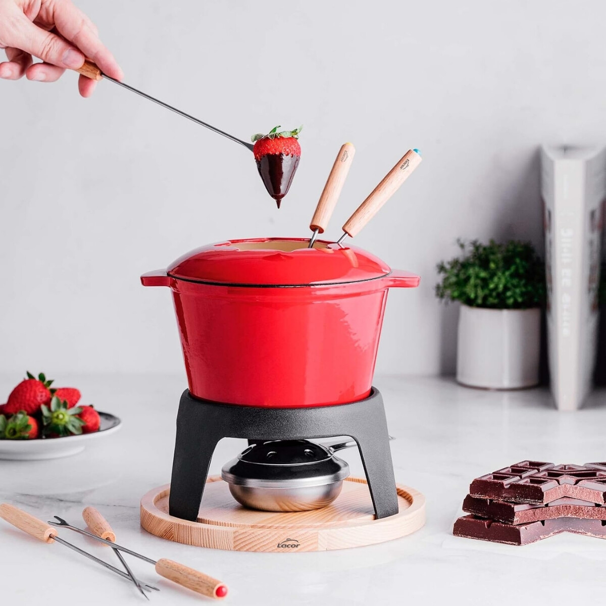 Fondue hierro fundido Rosso 
