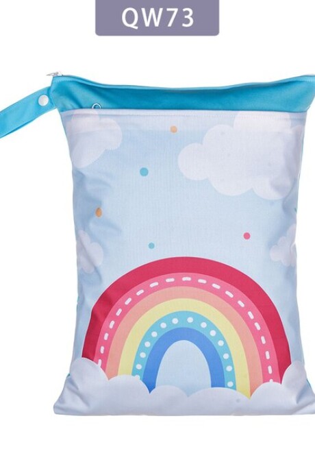 Bolsa Impermeable/ Transpirable Para Pañales Tela Ecológicos Arcoiris
