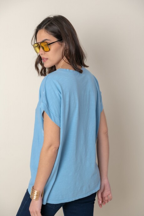 BLUSA LEDA Celeste