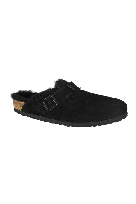 Zueco Boston Shearling Leve - Regular Black