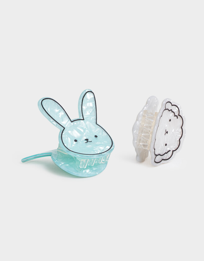 Hebillas Infantiles Animalito Set De Broches - Combinacion Bicolor
