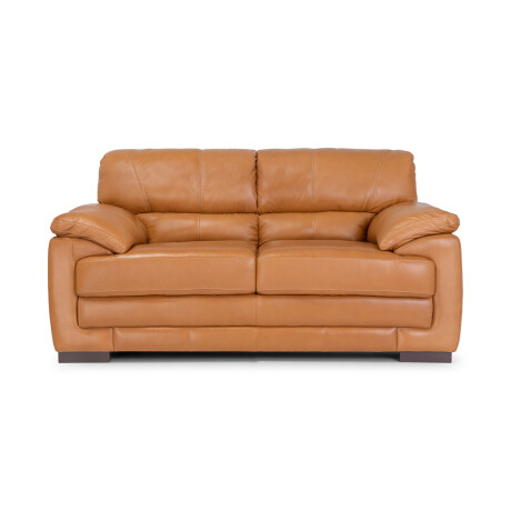Sofá Oxford - Cuero Básico - 2 cuerpos Camel