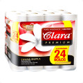 Papel Higiénico Clara Doble Hoja Premium 30m X24 x4
