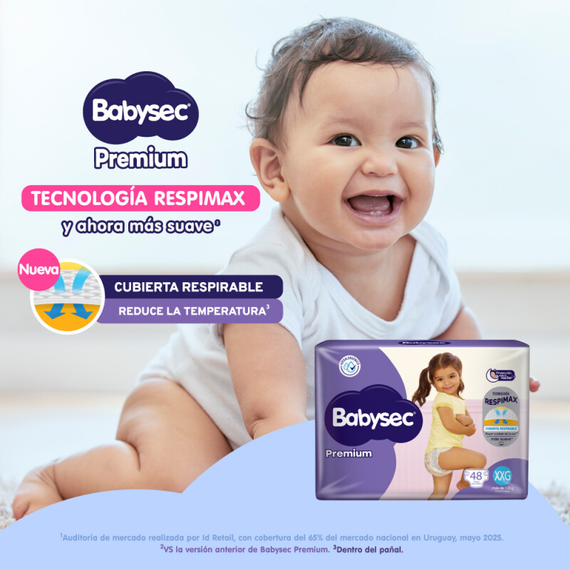 Pañales Babysec Premium Talle Xxg 48 Uds. Pañales Babysec Premium Talle Xxg 48 Uds.