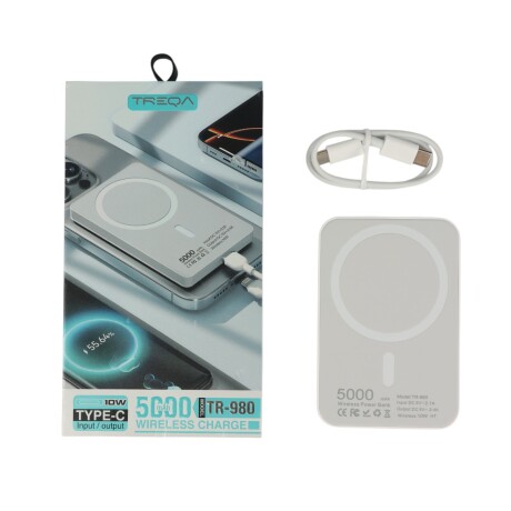 BATERÍA EXTERNA POWER BANK DE CARGA MAGNETICA 5000MAH BATERÍA EXTERNA POWER BANK DE CARGA MAGNETICA 5000MAH