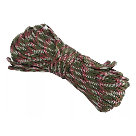 Cuerda paracord 10 metros Camo rojo