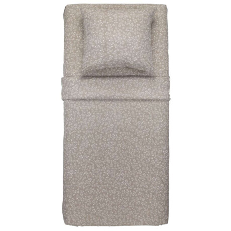 Juego De Sabanas Microfibra Bella 160X240 Gris