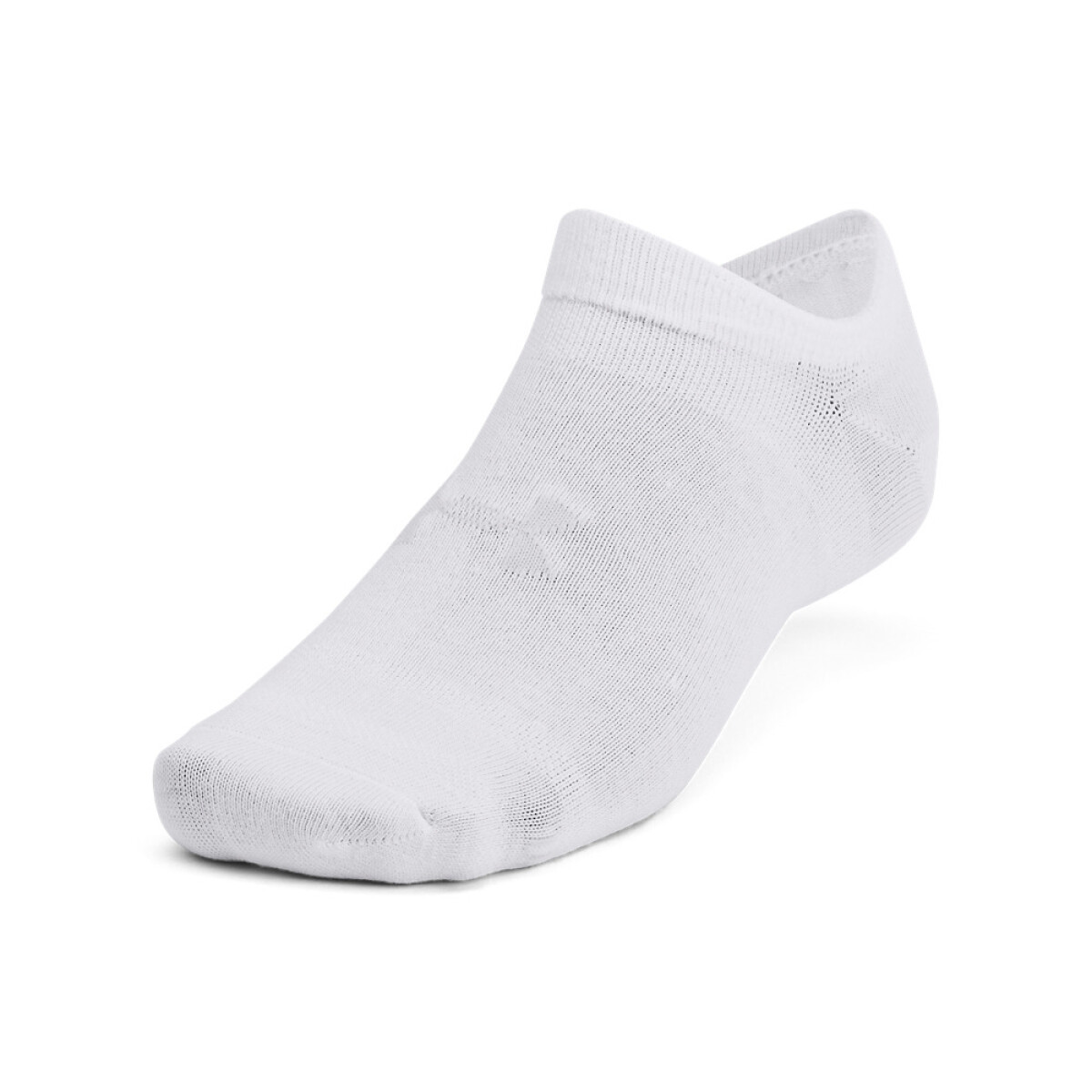 UA Essential No Show 6pk-PNK - WHT-100 