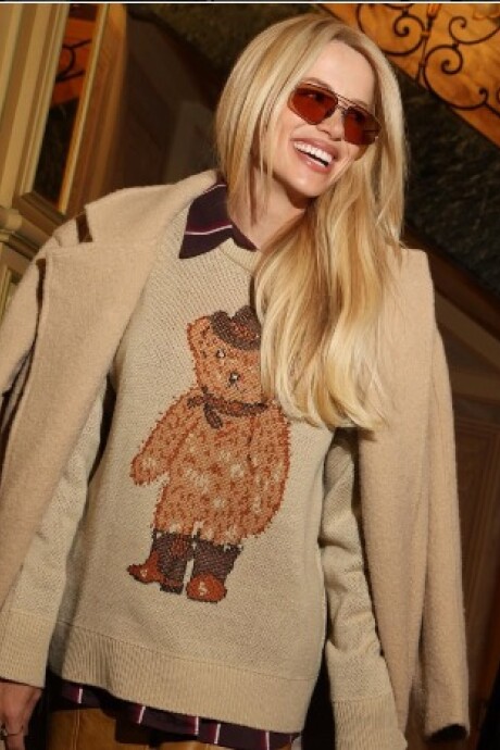 Buzo con estampa Petra Marrón