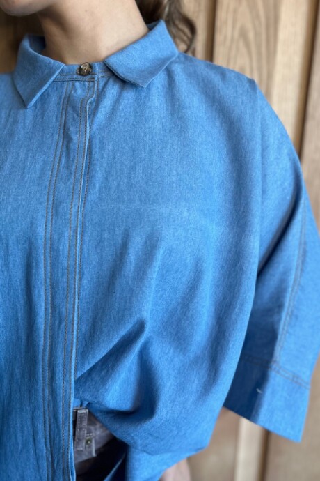 Camisa Tuna Denim Celeste