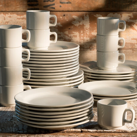 Taza Consome Americana 300 ml Blanco Porcelana Corona Taza Consome Americana 300 ml Blanco Porcelana Corona