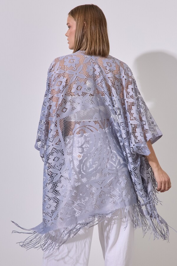 Kimono Calado GRIS