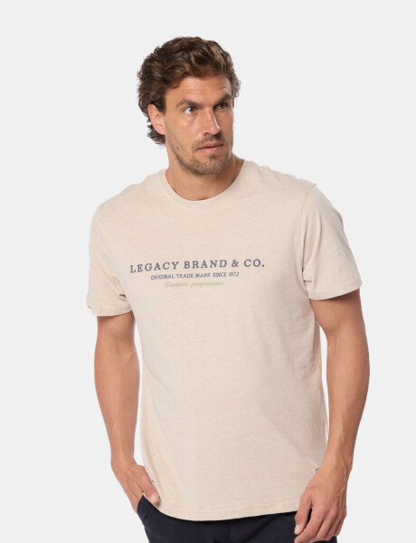 REMERA BORDADA Beige