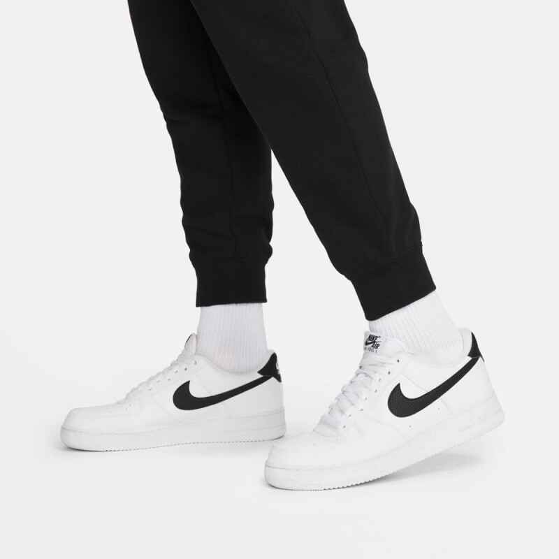 Pantalón Nike Club Fleece Alto-Rise de Mujer Negro