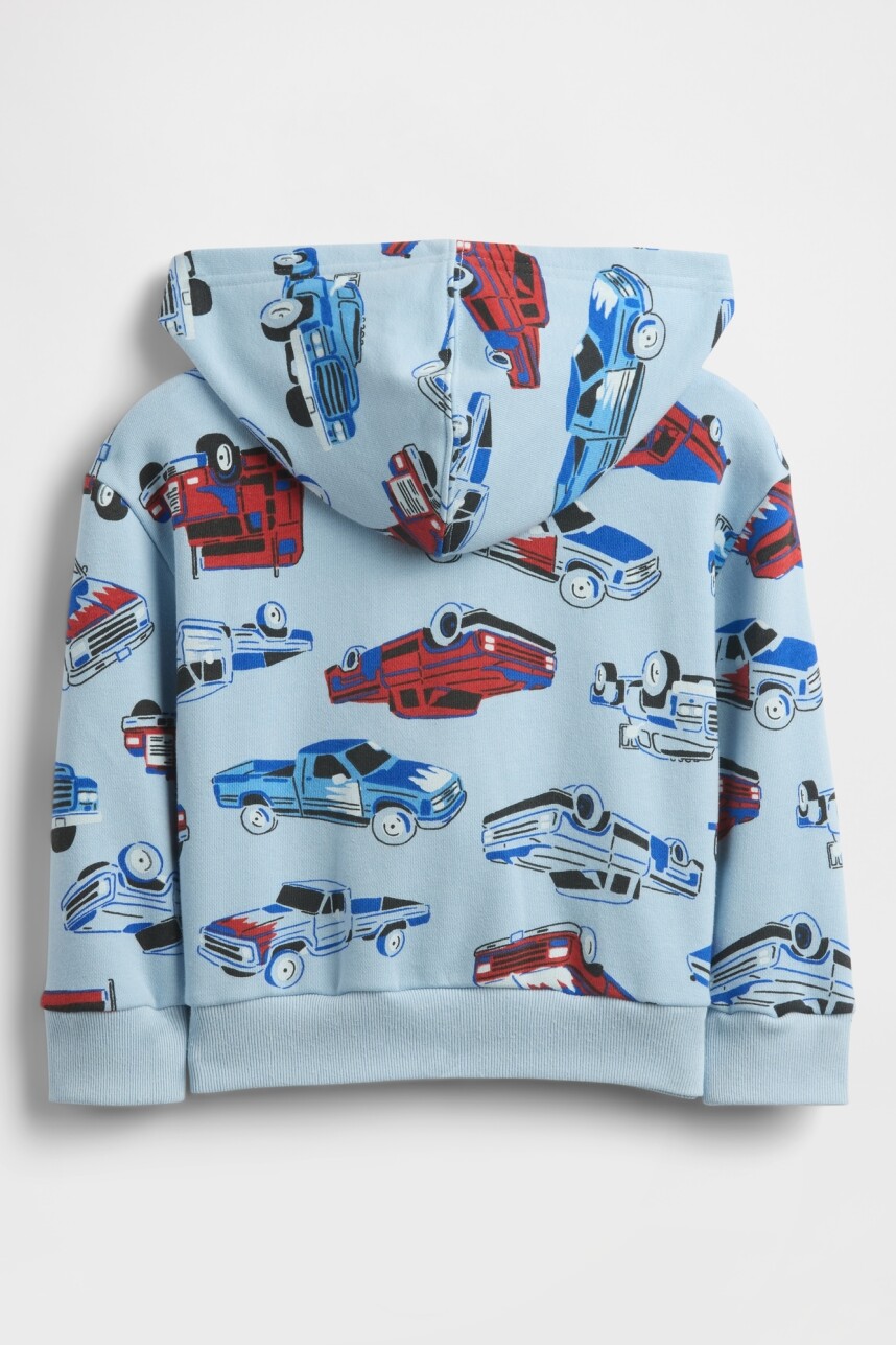Canguro Con Cierre Logo Gap Sin Felpa Toddler Niño Light Blue Shadow