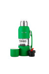 TERMO PREMIUM DE 1LT TERRANO CON MANIJA VERDE BRASIL