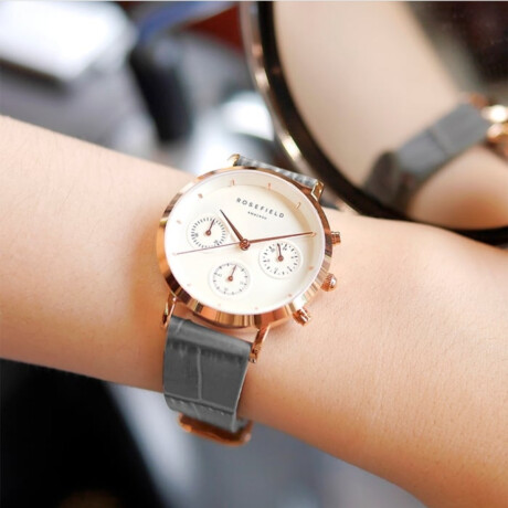 Reloj ROSEFIELD NCGRG-N95 The Gabby Cuero GRIS 0