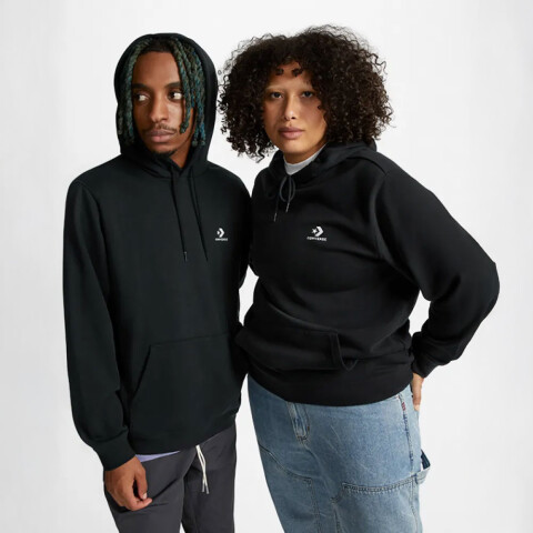 STAR CHEVRON HOODIE FT BLACK CONVERSE BLACK