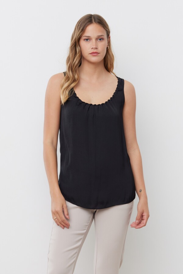 Blusa Saten NEGRO