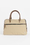 Briefcase para laptop con correa beige