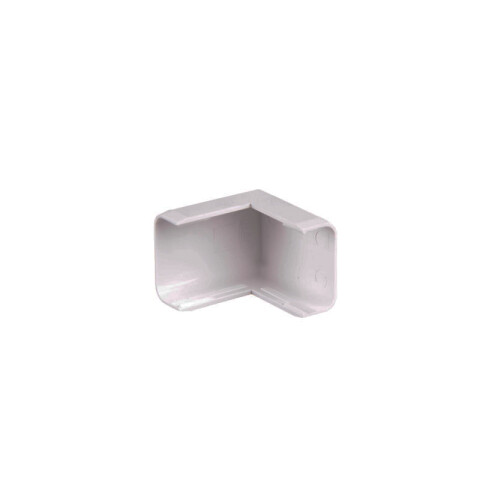 Codo externo blanco para ducto 20x10mm ZO0413