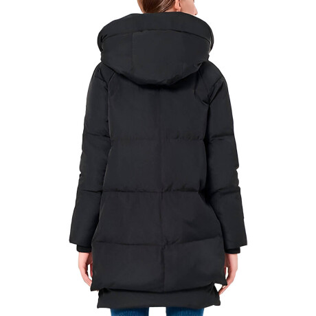 Uzspace Camperon Dama Reina Capucha Abrigo Urbano Negro