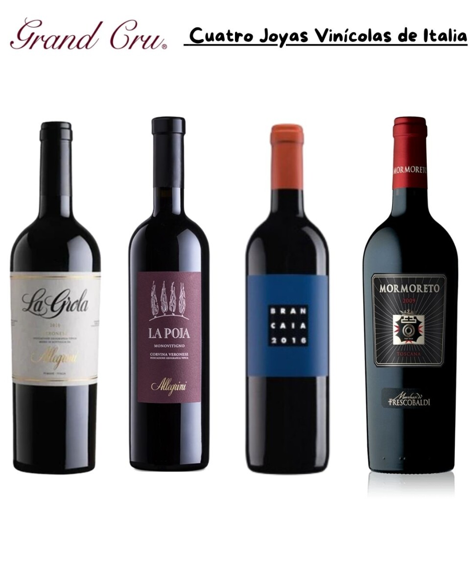 Cuatro Joyas Vinícolas de Italia 